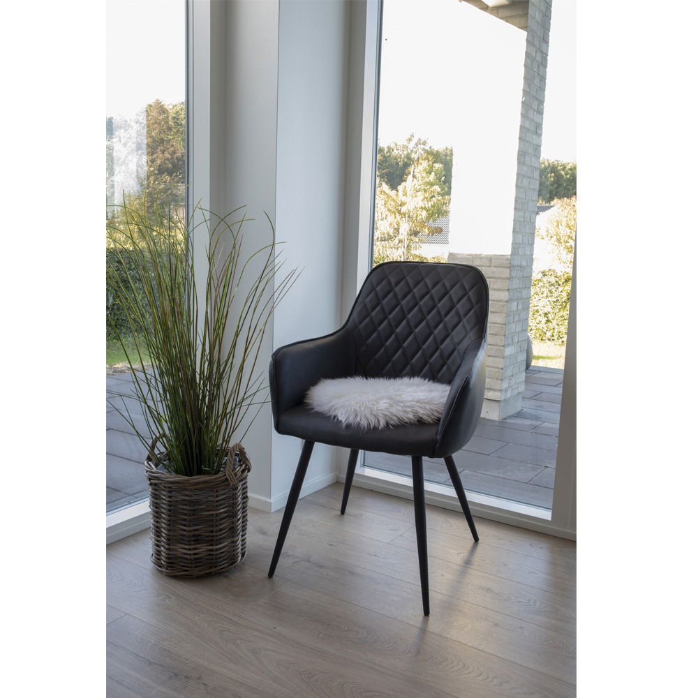 Lampaantalja, pyöreä istuinpehmuste, luonnonvalkoinen 35 cm. Lammeskindshynde