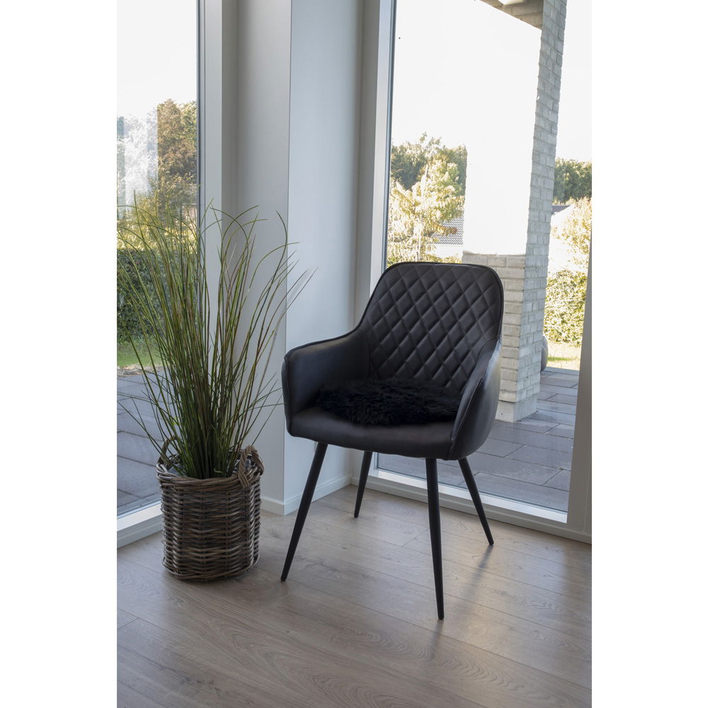 Lampaantalja istuinpehmuste, musta 35 cm Lammeskindhynde