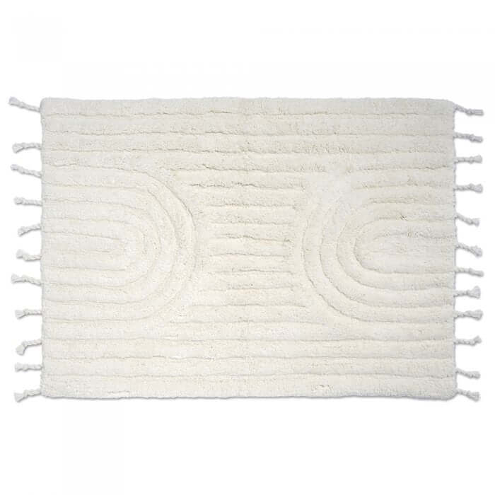 Kylpyhuonematto Kaari Valkoinen