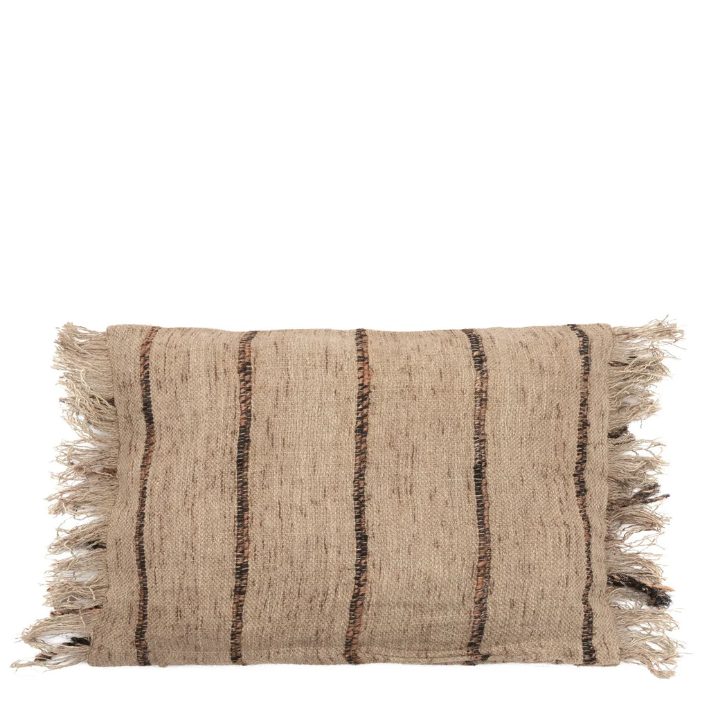 Koristetyynynpäällinen Oh My Gee, luonnollinen/raidallinen 30x50 Bazar Bizar