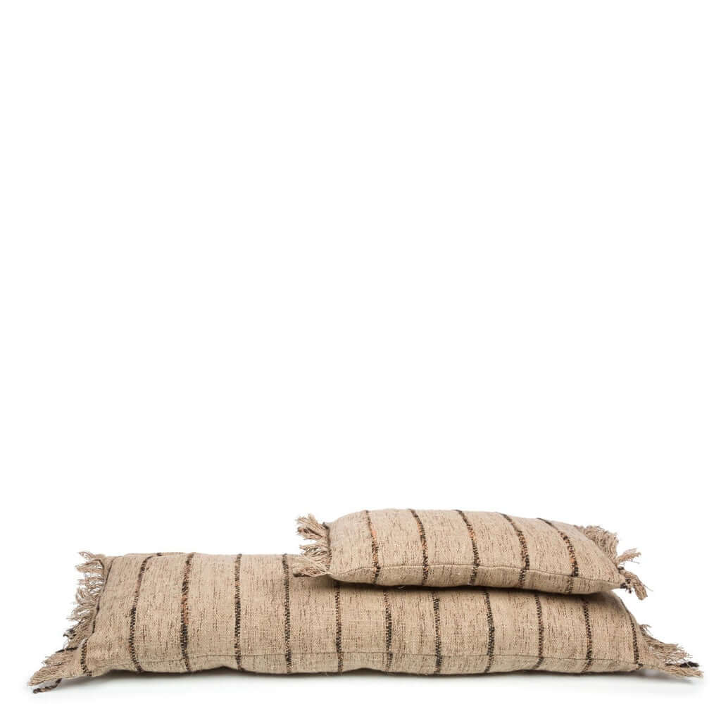 Koristetyynynpäällinen Oh My Gee, luonnollinen/raidallinen 30x50 Bazar Bizar