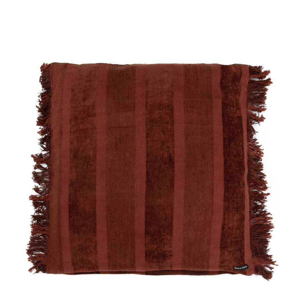 Koristetyynynpäällinen Oh My Gee, bordeaux/sametti 60x60 Bazar Bizar
