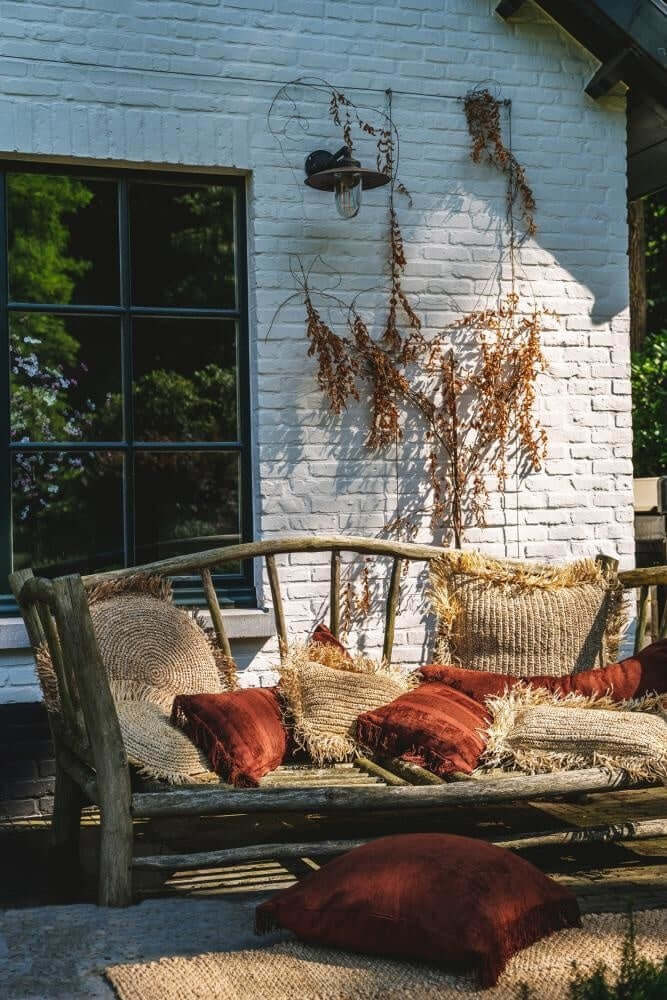 Koristetyynynpäällinen Oh My Gee, bordeaux/sametti 60x60 Bazar Bizar