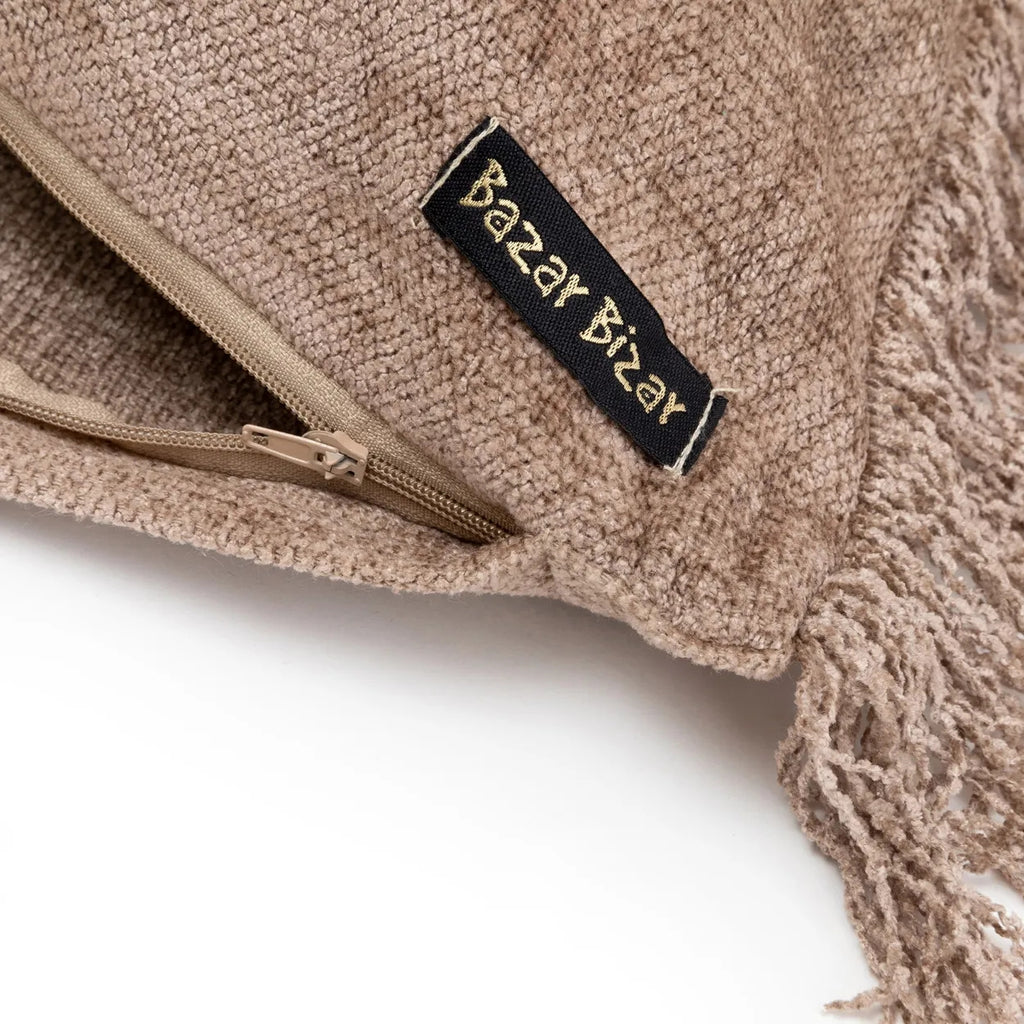 Koristetyynynpäällinen Oh My Gee, harmaa/sametti 40x40 Bazar Bizar