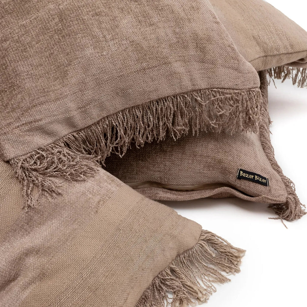 Koristetyynynpäällinen Oh My Gee, harmaa/sametti 40x40 Bazar Bizar
