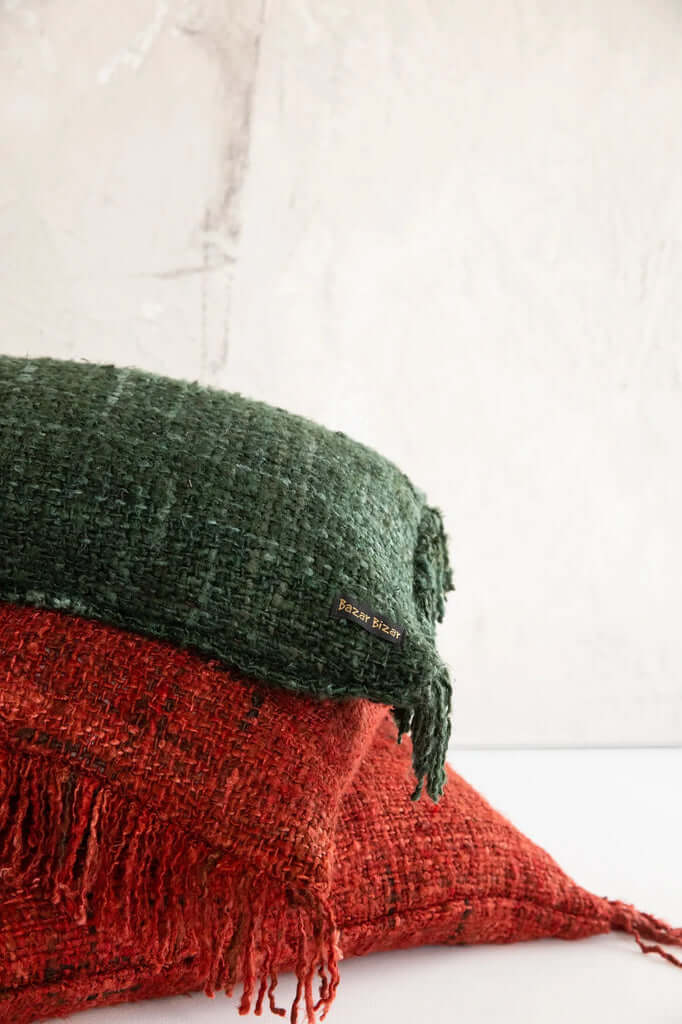 Koristetyynynpäällinen Oh My Gee, tummanvihreä 30x50 Bazar Bizar