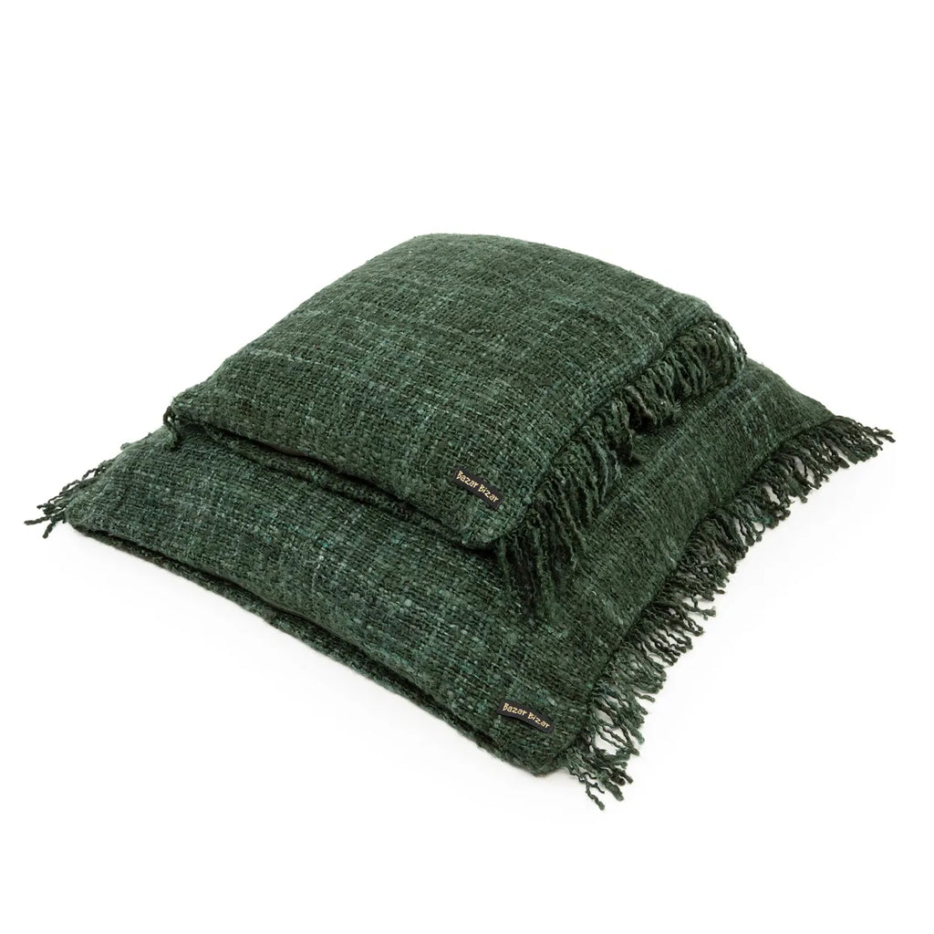 Koristetyynynpäällinen Oh My Gee, tummanvihreä 40x40 Bazar Bizar