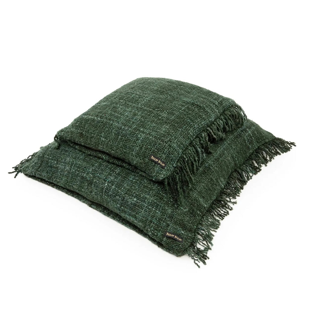 Koristetyynynpäällinen Oh My Gee, tummanvihreä 40x40 Bazar Bizar