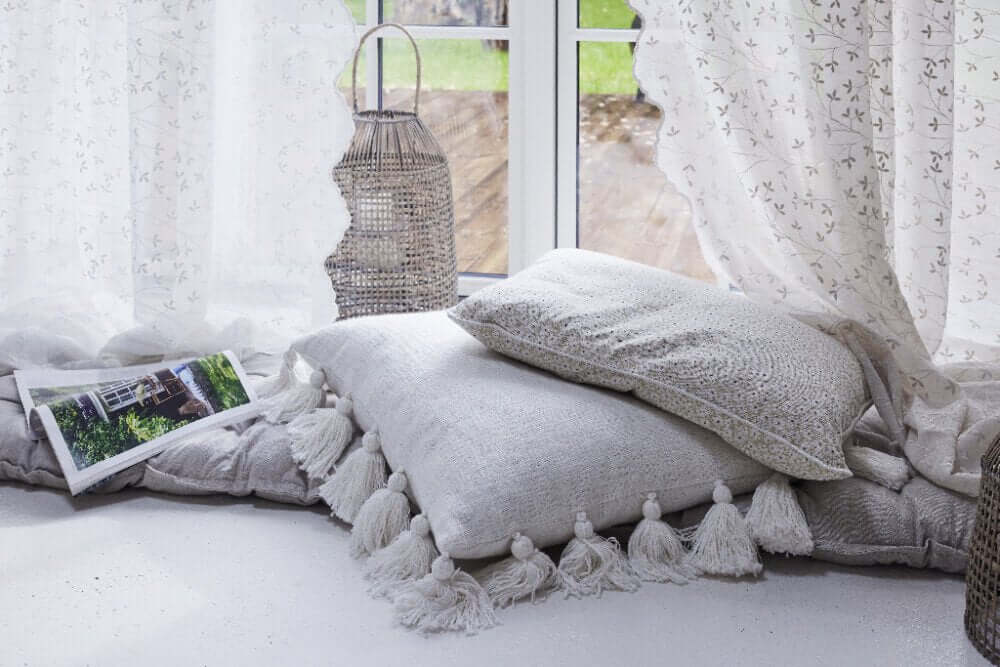 Sivuverho Eloise, luonnonvalkoinen 220x160 Lene Bjerre Desing
