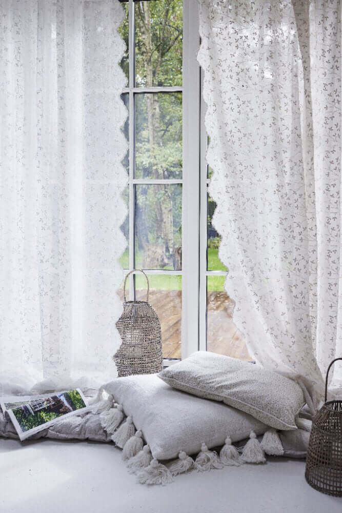 Sivuverho Eloise, 250x160 cm luonnonvalkoinen Lene Bjerre Desing