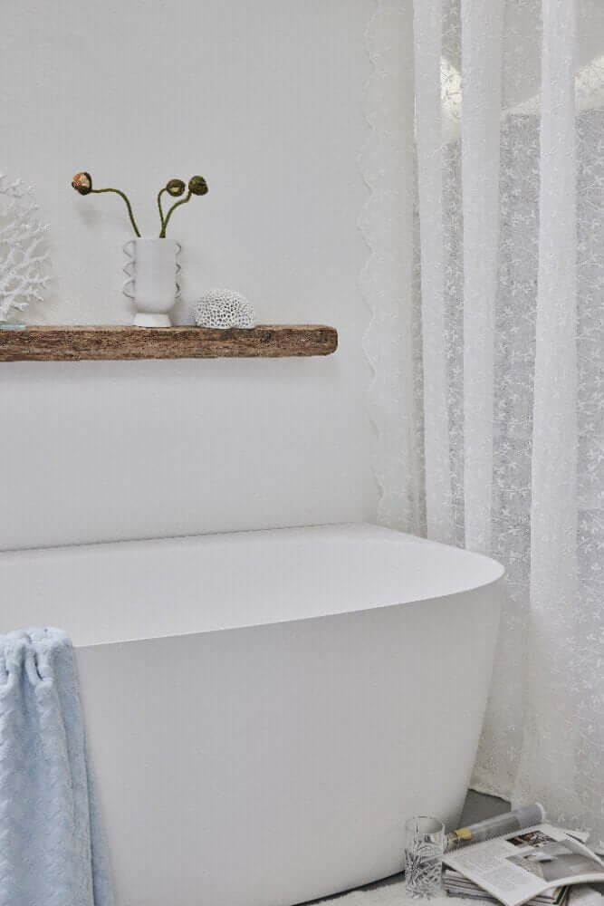 Suihkuverho Eloise, luonnonvalkoinen 200X160 Lene Bjerre Desing