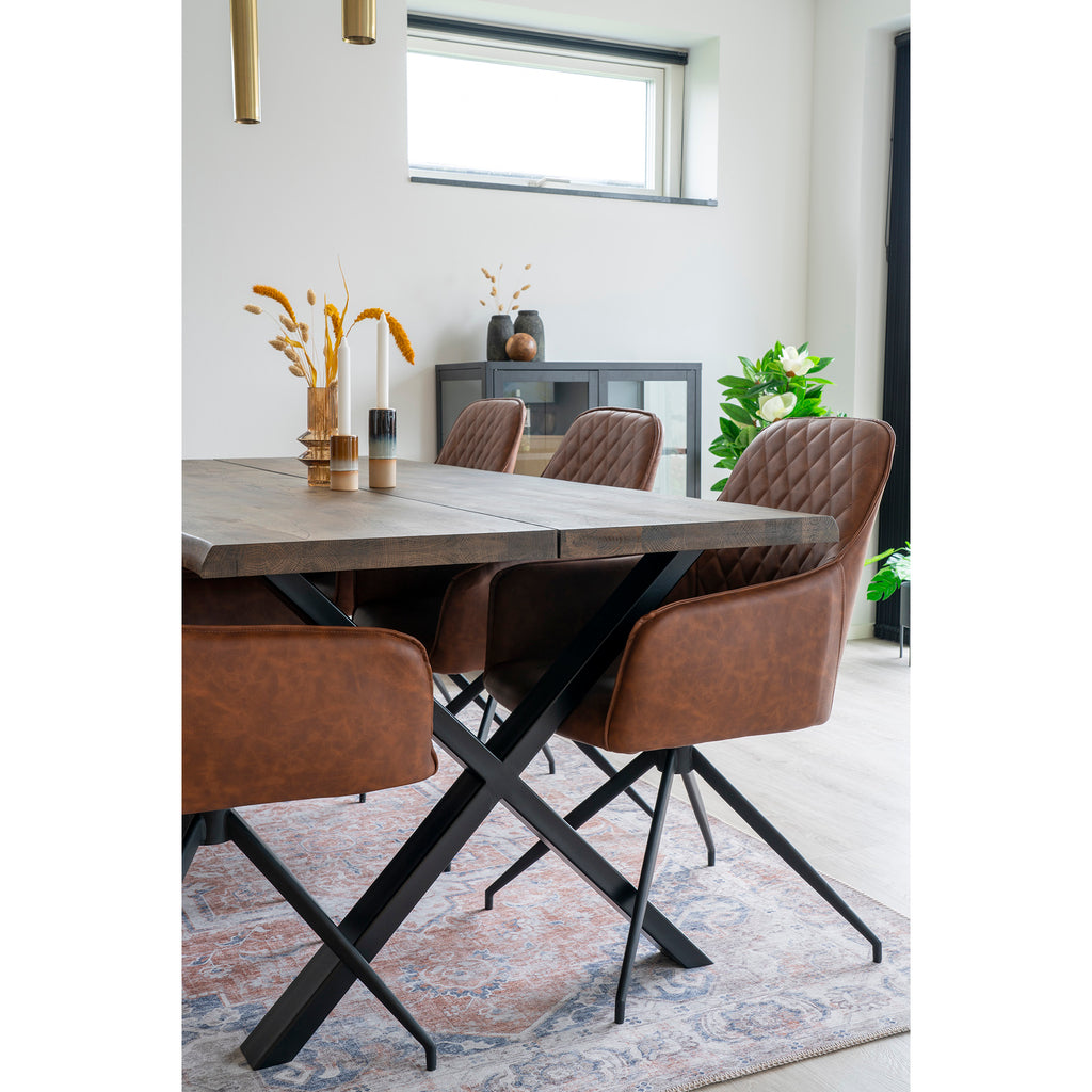 Matto oranssi/sininen, 160x230 Havana