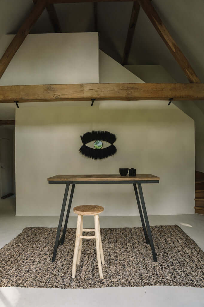 Meriruohomatto, luonnollinen/musta 180x240 Bazar Bizar