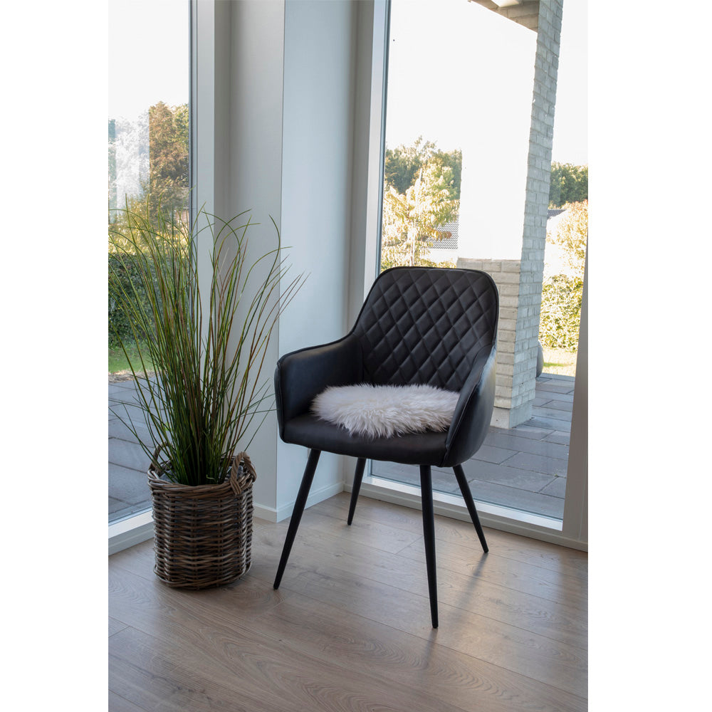 Lampaantalja, pyöreä istuinpehmuste, luonnonvalkoinen 35 cm. Lammeskindshynde