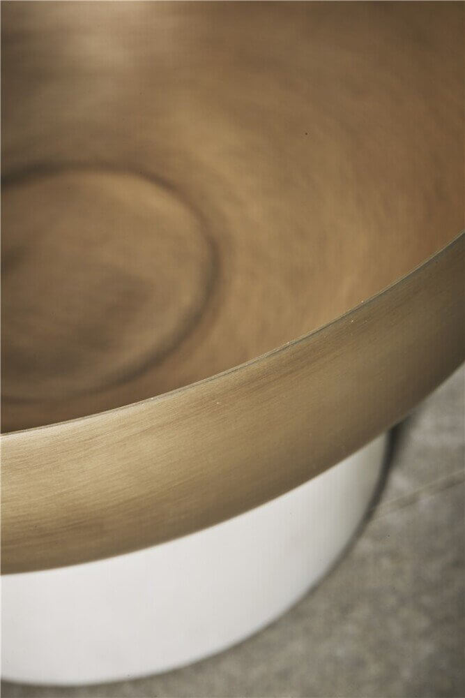 Hedelmäkulho marmorikoristeinen, vaalea kulta Ø26 Lene Bjerre Desing