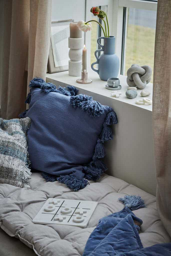 Kynttilänjalka Ellia, valkoinen marmori H23 Lene Bjerre Desing