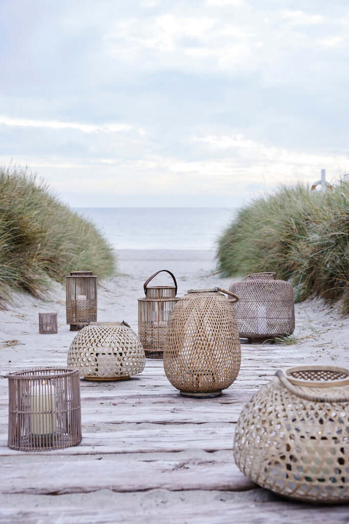 Lyhty Harper, luonnollinen 30x30 Lene Bjerre Desing