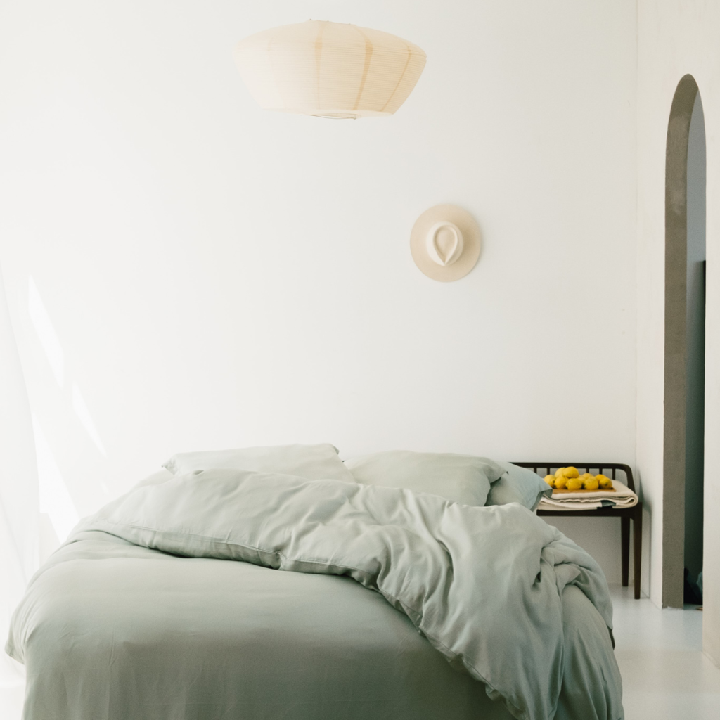 Pussilakanasetti Tencel, vaaleanvihreä (140 x 220) + 1 tyynyliina (60x70) Coco & Cici