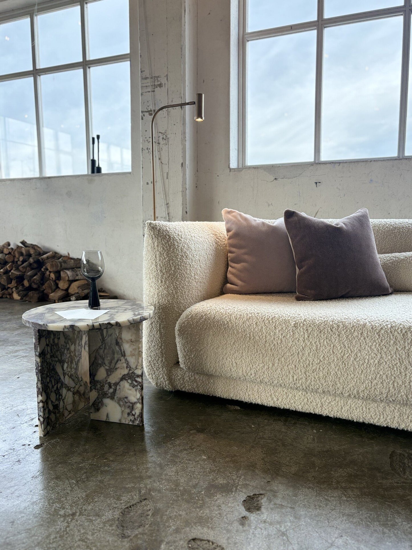 Mohair Koristetyynynpäällinen Amy 50×50 Aubergine, Studio Femme Home