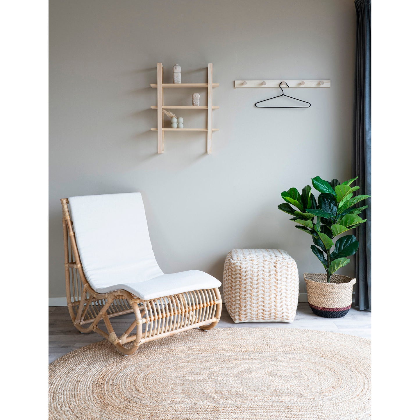 Juuttimatto, ovaali 140x200 Bombay