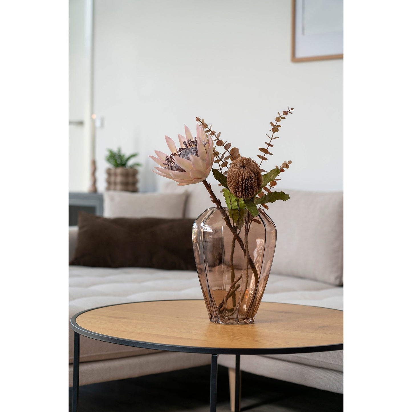 Maljakko, ruskea, Ø22x29 cm