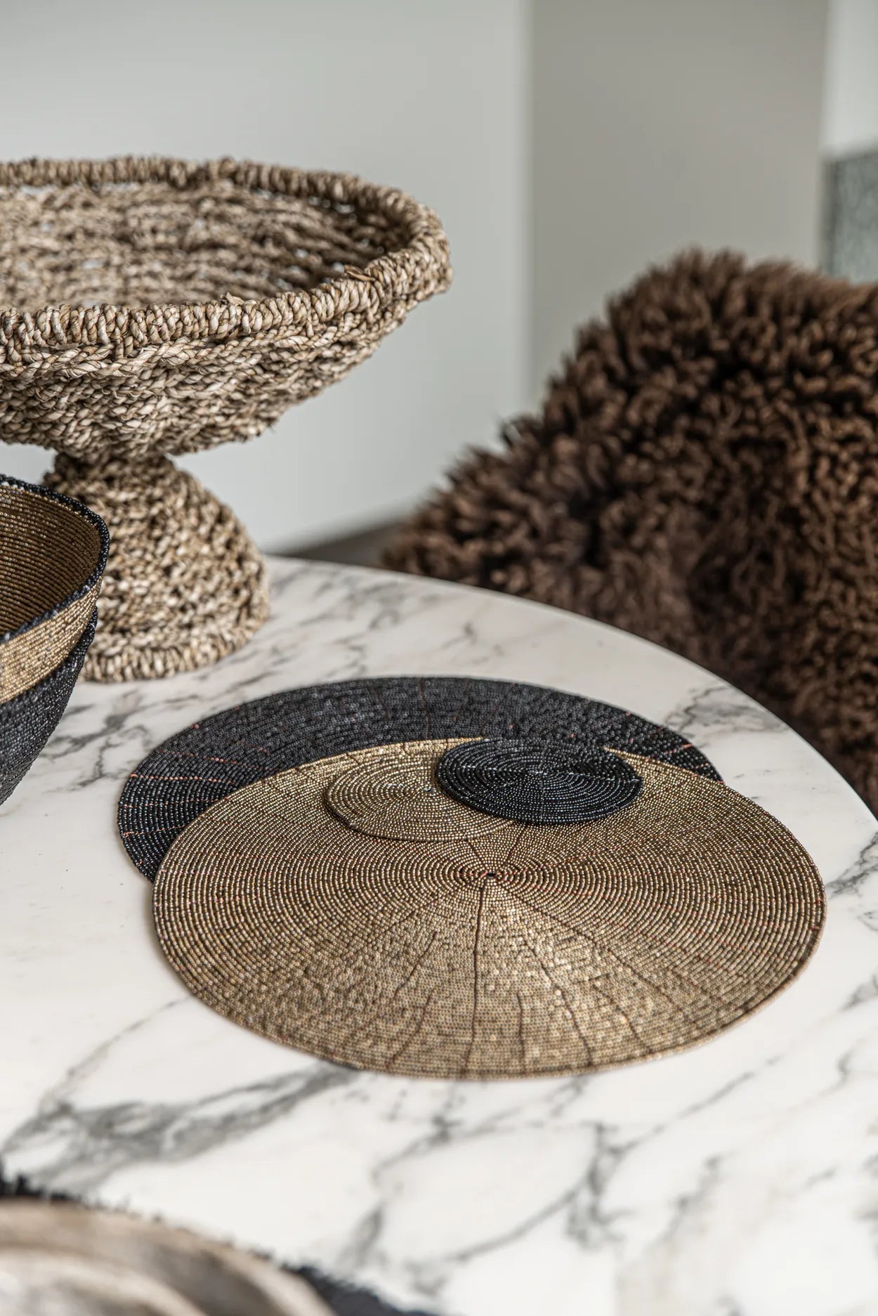 Lasin aluset Beaded, 10x10 Bazar Bizar