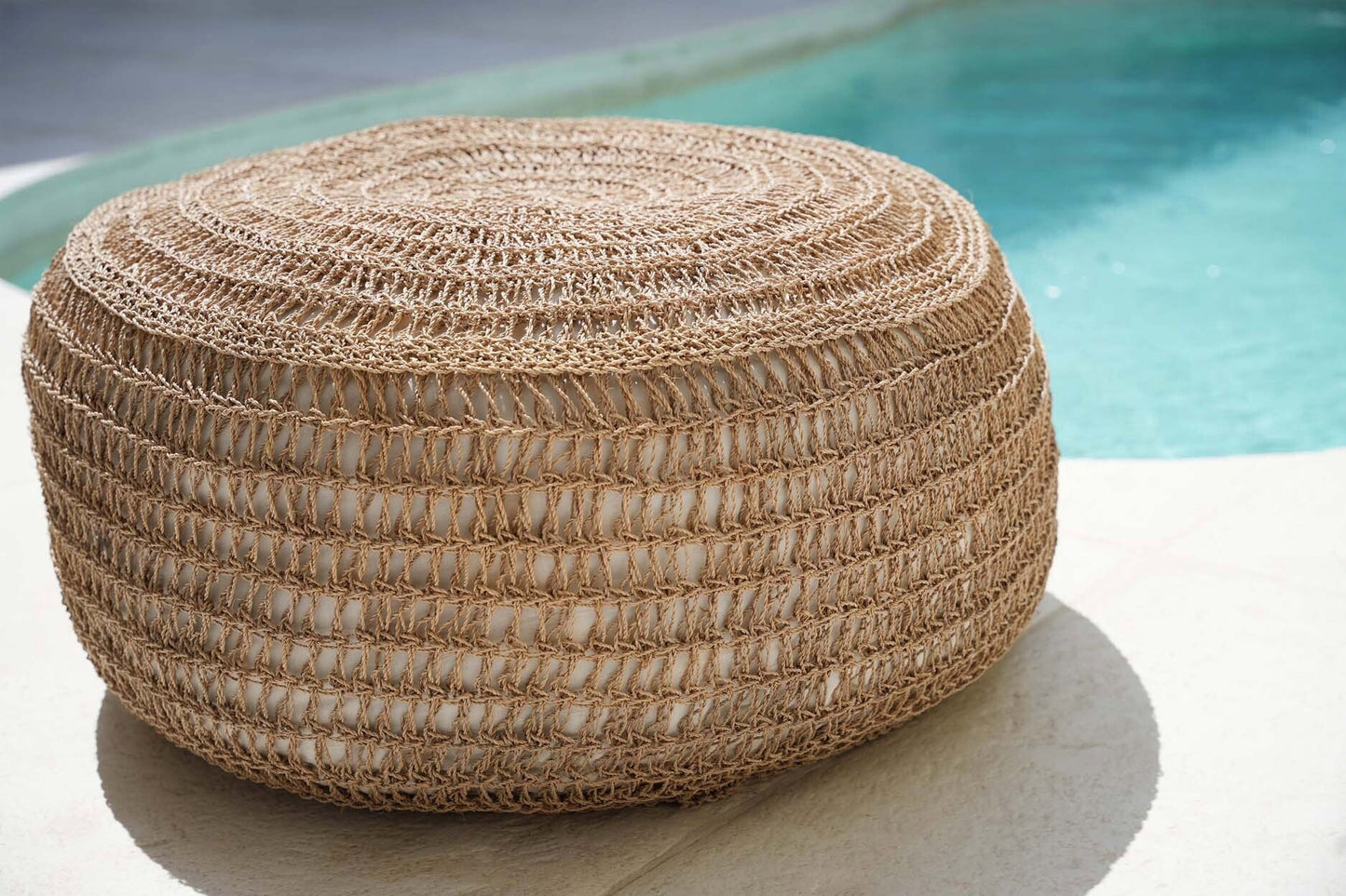 Pyöreä Rahi Boho De Seagrass, 60x60x35cm Bazar Bizar