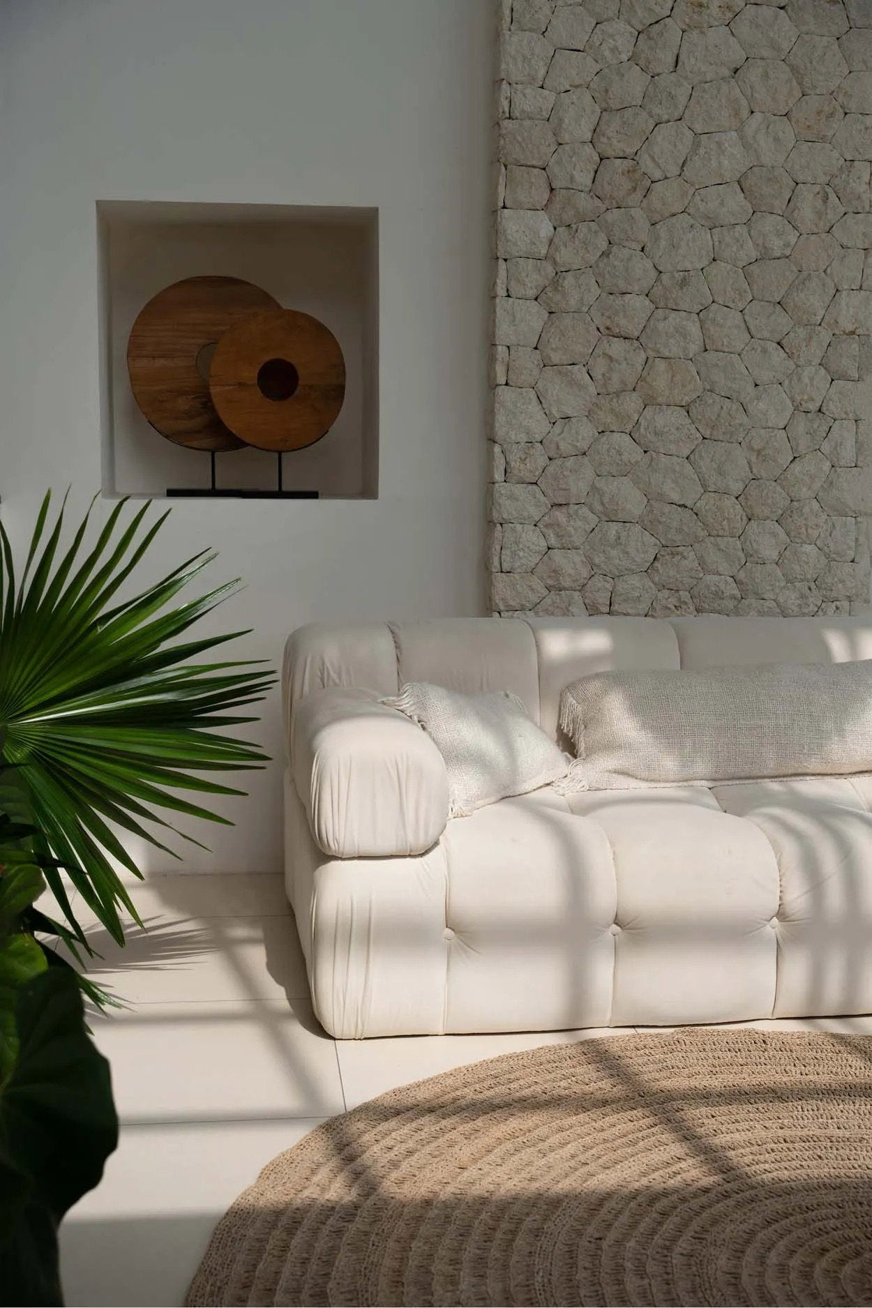 Koristetyynynpäällinen Oh My Gee, luonnonvalkoinen 35x100 Bazar Bizar