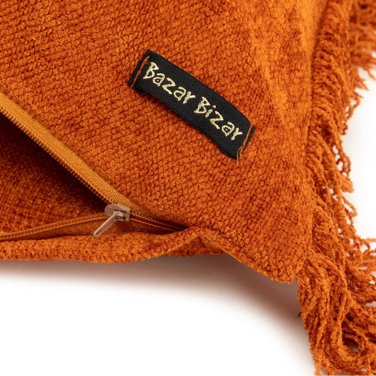 Koristetyynynpäällinen Oh My Gee, ruoste/sametti 35x100 Bazar Bizar