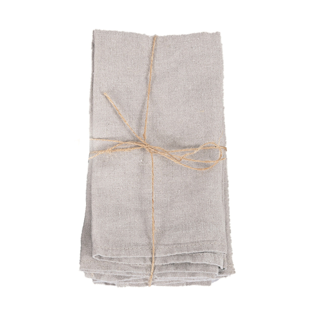Lautasliinat 4 kpl, beige 100% pellavaa Bazar Bizar