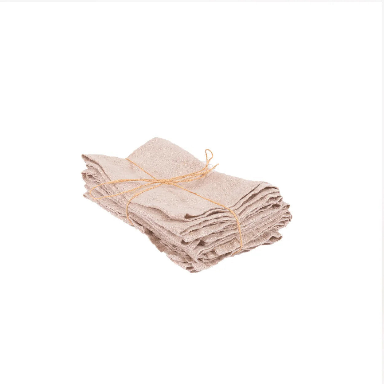 Lautasliinat 4 kpl, beige 100% pellavaa Bazar Bizar