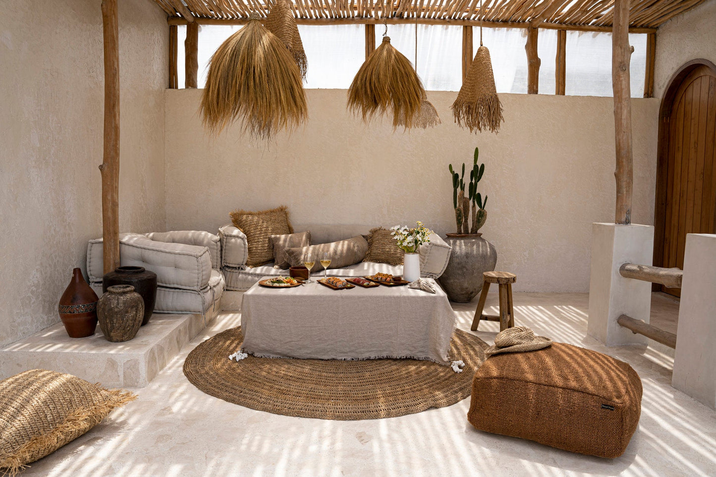 Pöytäliina pellava 150x150cm 100% pellavaa Bazar Bizar