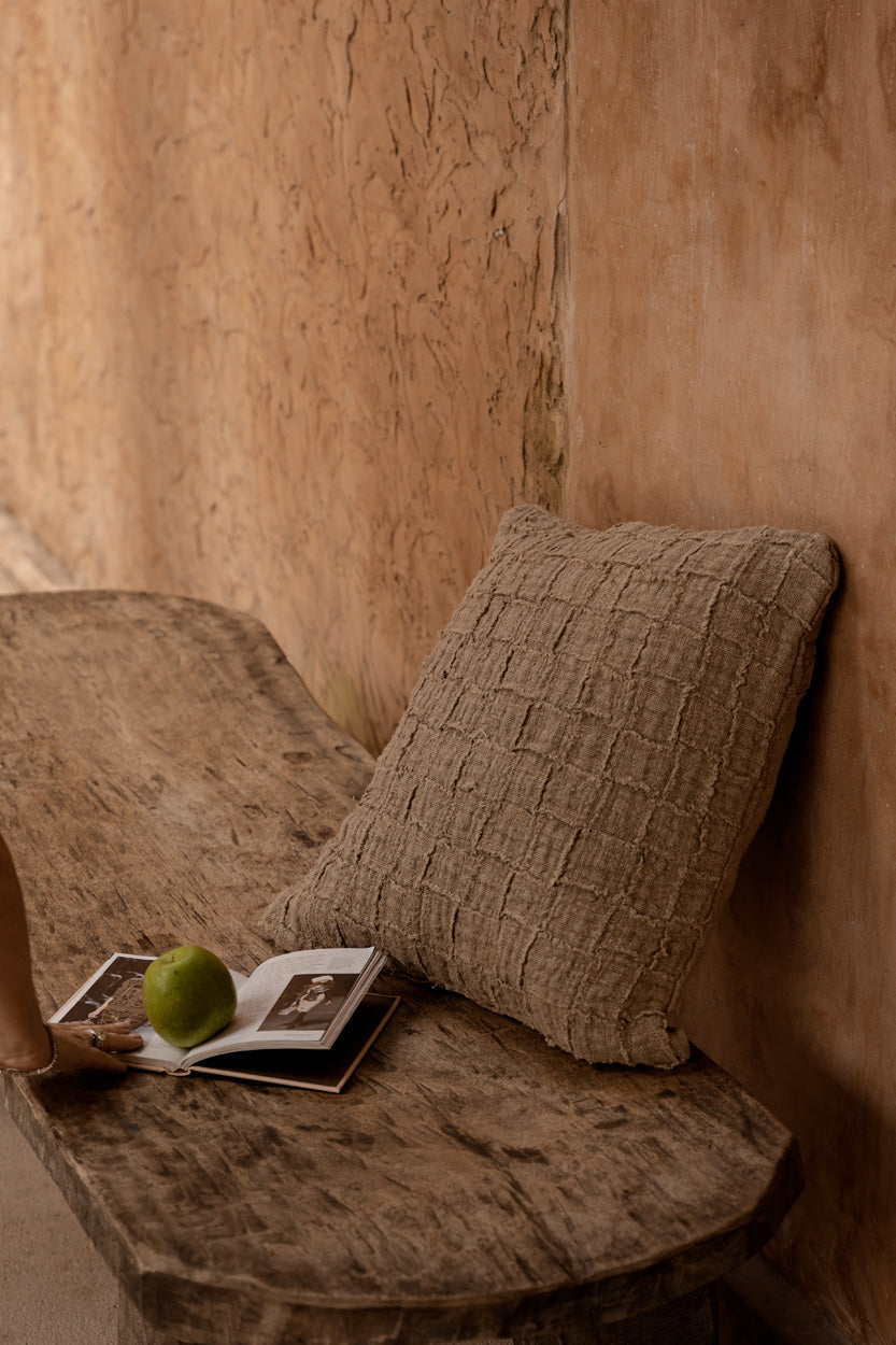 Koristetyynynpäällinen, The Linen Damier 50×50, Bazar Bizar