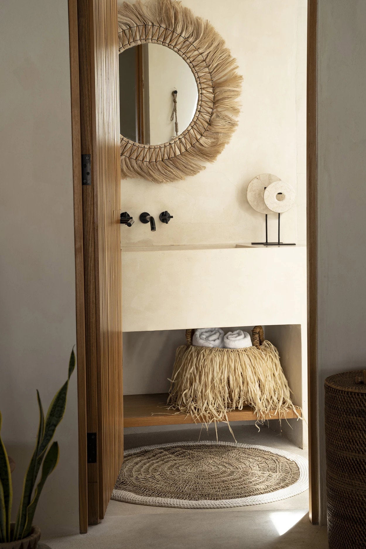 Sisustuskori De Raffia banana L Bazar Bizar