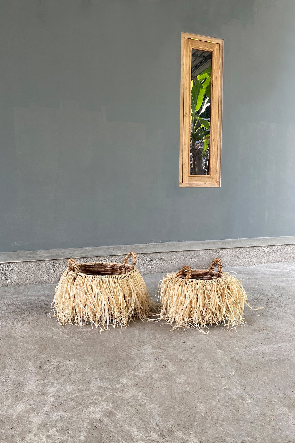 Sisustuskori De Raffia banana L Bazar Bizar