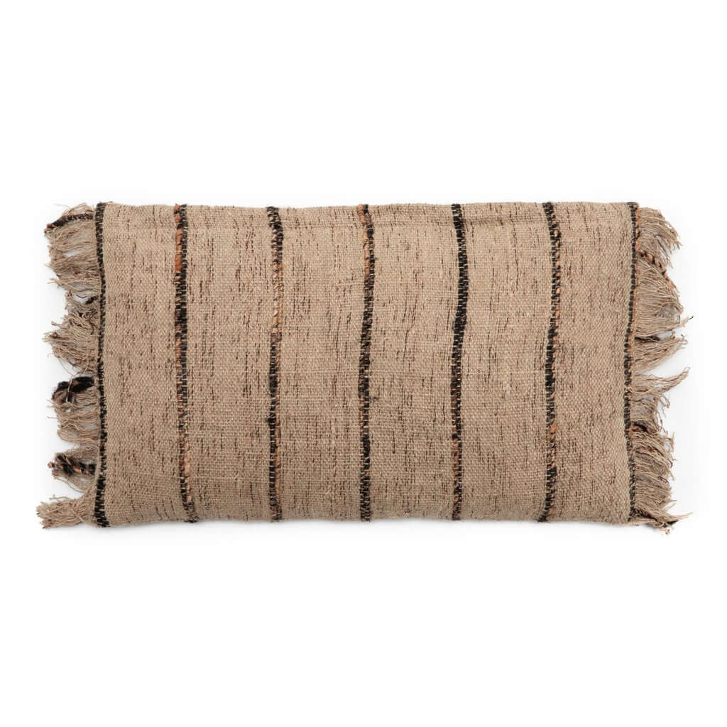 Koristetyynynpäällinen Oh My Gee, luonnollinen/raidallinen 30x50 Bazar Bizar