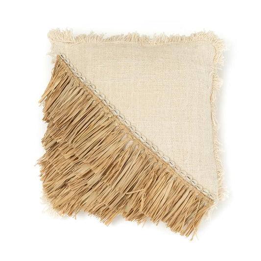 Koristetyynynpäällinen Raffia, luonnonvalkoinen 60x60 Bazar Bizar