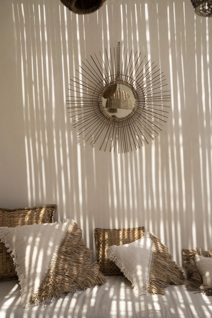 Koristetyynynpäällinen Raffia, luonnonvalkoinen 60x60 Bazar Bizar
