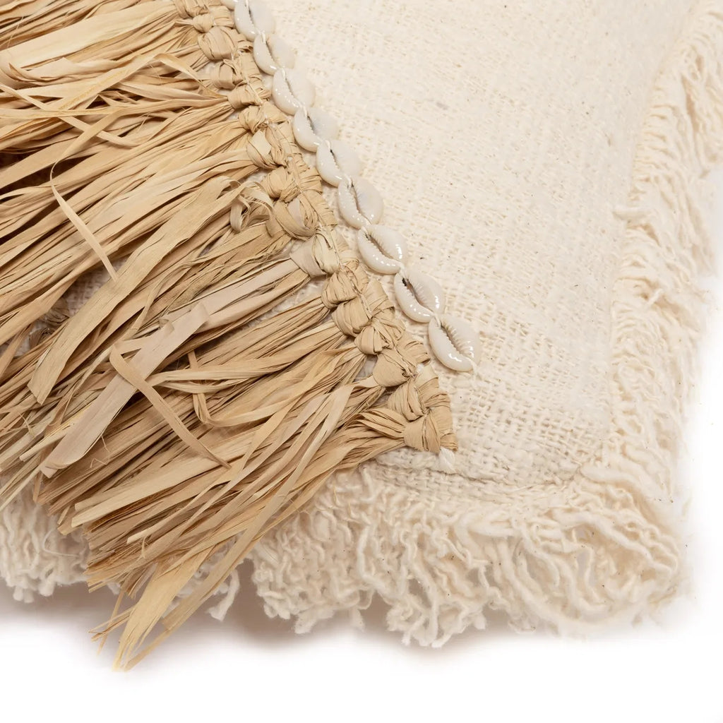 Koristetyynynpäällinen Raffia, luonnonvalkoinen 60x60 Bazar Bizar