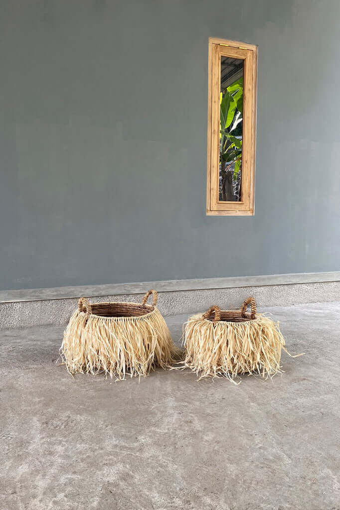 Sisustuskori De Raffia banana M Bazar Bizar