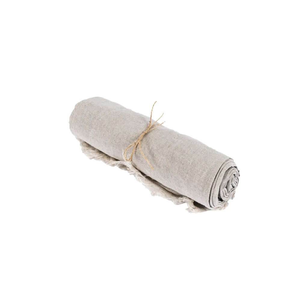 Pellavapöytäliina, beige 150x250 Bazar Bizar