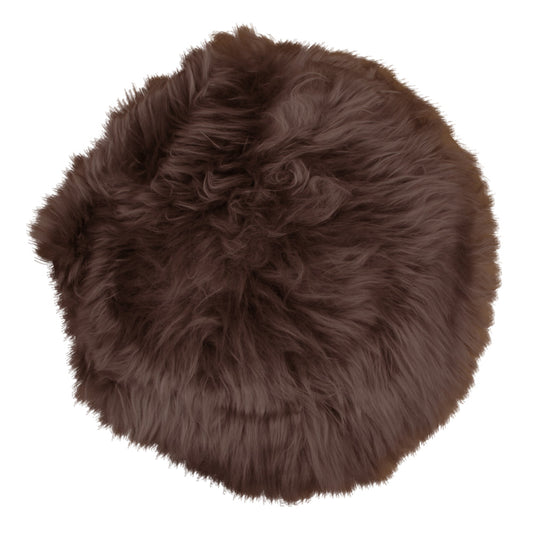 Lampaantalja, pyöreä istuinpehmuste, ruskea 35 cm. Lammeskindshynde
