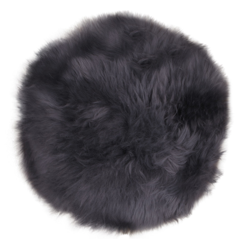 Lampaantalja, pyöreä istuinpehmuste harmaa 35 cm. Lammeskindshynde