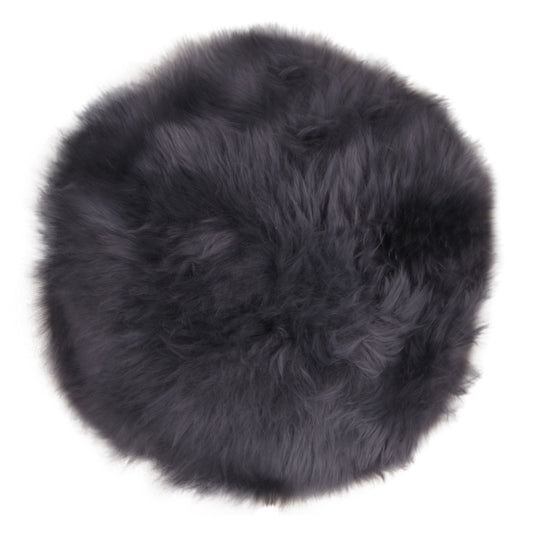 Lampaantalja, pyöreä istuinpehmuste harmaa 35 cm. Lammeskindshynde