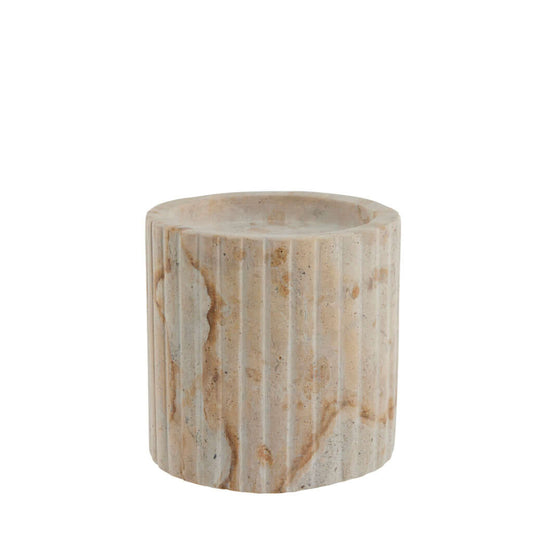 Kynttilänjalka Eliana, pellava marmori 10x9,5 Lene Bjerre Desing