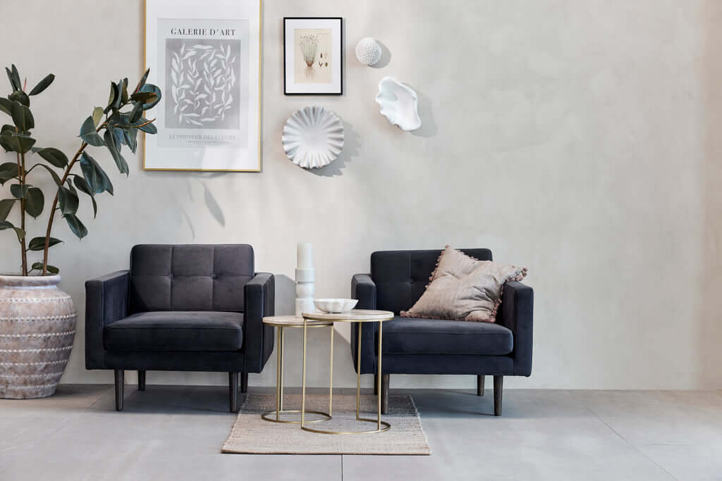 Koristetyyny Oville, tumma pellava 50x50 Lene Bjerre Desing